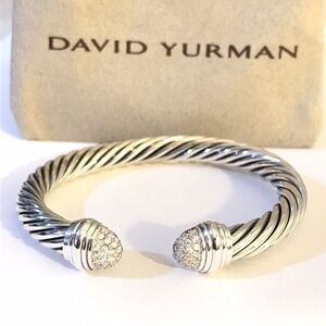 David Yurman 7MM Pave Diamond Dome Bracelet